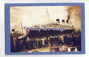 LS0437 - Cunard Liner - Queen Mary - modern reproduction postcard