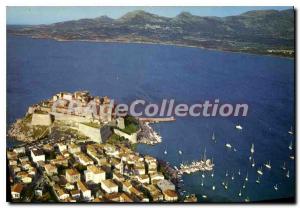 Postcard Modern Calvi Partial View Of The City And The Citadel