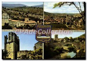 Postcard Old Corbieres Lagrasse Aude L'Abbaye General view