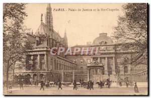 Paris Postcard Old Courthouse and Holy Chapel