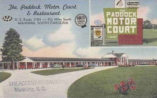 South Carolina Manning The Padlock Motor Court And Restaurant