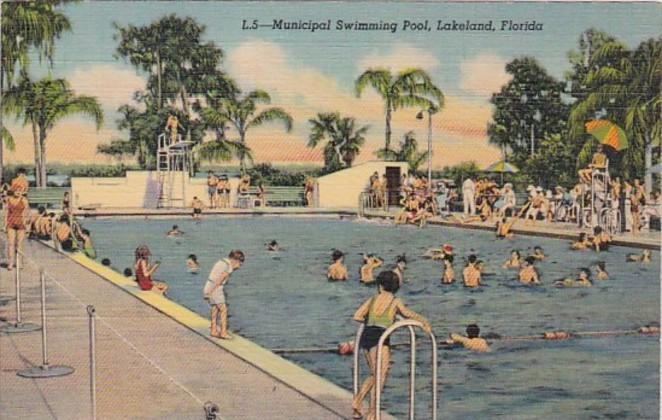 Florida Lakeland Municipal Swimming Pool Curteich