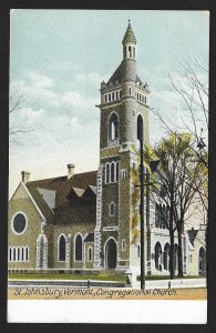 Congregational Church Building St Johnsbury Vermont Used c1909