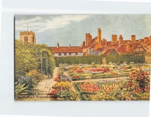 Postcard Shakespeare's Knott Garden And New Place, Stratford-Upon-Avon, England