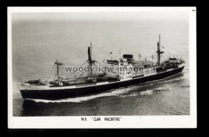 ca0320 - Clan Line Cargo Ship - Clan Macintyre , built 1952 - postcard