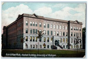 1908 Medical Building University Michigan Exterior Ann Arbor Michigan Postcard