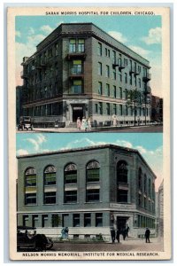 Sarah Morris Hospital And Nelson Morris Memorial Chicago Illinois IL Postcard