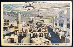 Vintage Postcard 1937 Simms' Seafood Restaurant, Ocean City, New Jersey (NJ)