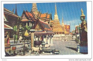 The Temple of the Emerald Buddha in Bangkok, Thailand, 40-60s