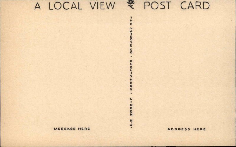Menlo Park New Jersey NJ Roosevelt Hospital Vintage Postcard