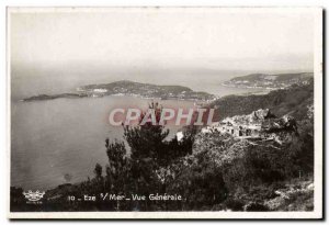 Old Postcard Eze Sur Mer Vue Generale