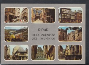 France Postcard - Dinan - L'Horloge Et La Rue Du Petit Fort    T7950