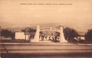 Elmonte California Rainbow Motel Vintage Postcard AA11253