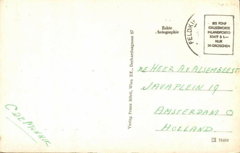 austria, FELDKIRCHEN, Kärnten, Sommerfrische, Gasthof Gärther (1950s) RPPC