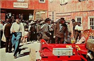 PA, Bird-in-Hand, Pennsylvania, Group of Amish Men, Farm Equipment Sale