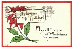 Vintage May All the Joys of Christmas Be Yours Postcard 1915