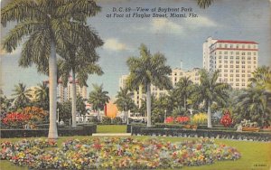 View of Bayfront Park at Foot of Flagler Street Miami, Florida