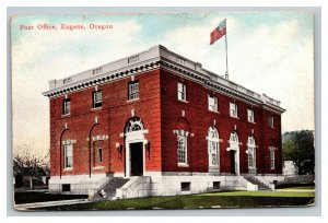 Vintage 1910's Postcard Panoramic View Post Office Building Eugene Oregon