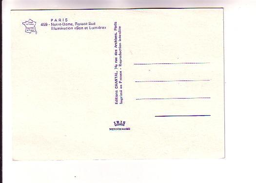 Night View, Notre Dame, Paris, France, IRIS