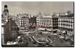 Postcard Modern Madrid Puerta Del Sol