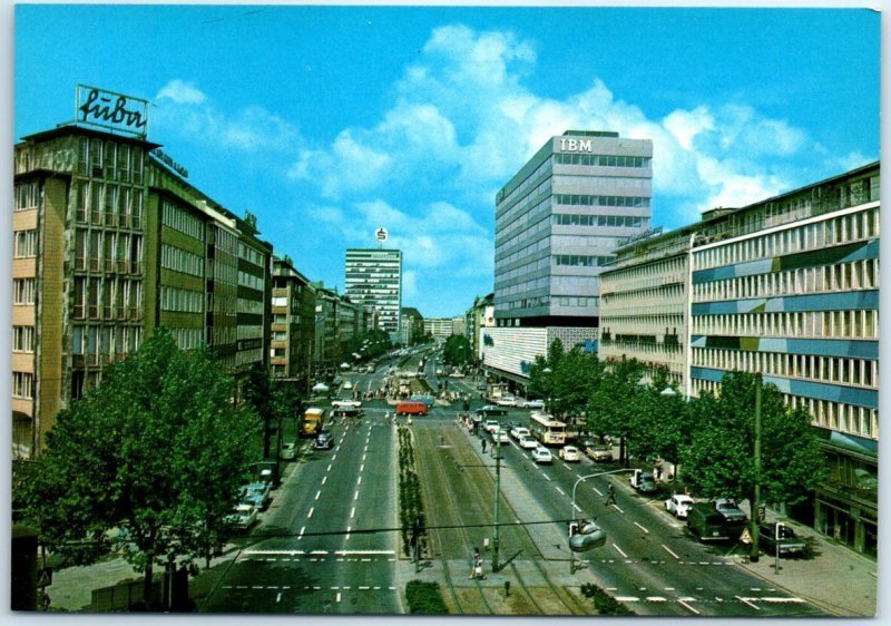 Postcard - Berlin Avenue - Düsseldorf, Germany