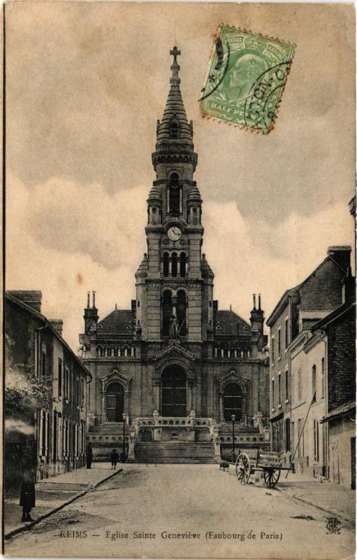 CPA REIMS-Église Ste-Genevieve (346192)