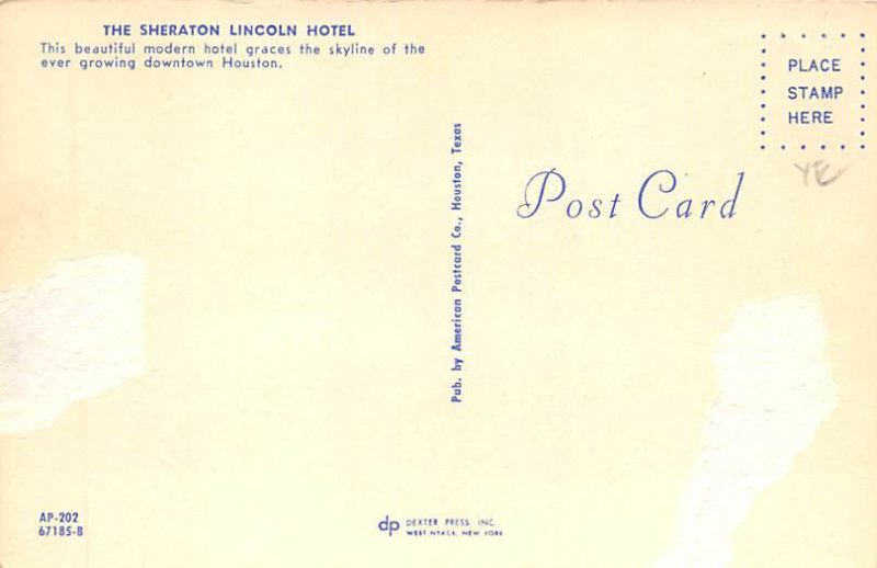 The Sheraton Lincoln Hotel - Houston, Texas TX