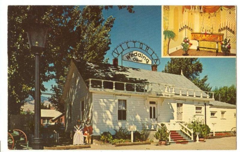 Victoria Wedding Chapel, Carson City Nevada, unused Postcard