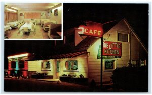 CEDAR CITY, UT ~ Roadside The LITTLE KITCHEN~ NEON c1950s  Iron County Postcard