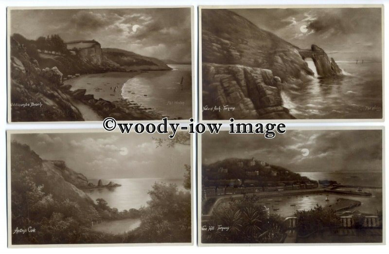 ar0477 - Beaches, Coves, & Coast, Torquay - Artist - Phil Weston - 4 Postcards