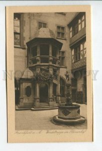 433718 Germany FRANKFURT am Main Wendeltreppe im Romerhof Vintage postcard