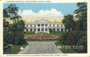Governor's Residence Spencerwood, Quebec Canada 1930 