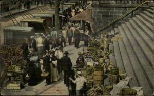 Lancaster PA Central Market East King St. c1910 Postcard