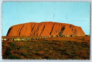 Northern Territory Australia Postcard Sunset at Ayers Rock 1976 Posted Vintage