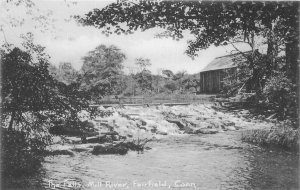 Postcard C-1905 Connecticut Fairfield The Falls Mill River Jackson 23-12819