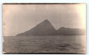 RPPC South End ST. LUCIA from ship CITY of LAHORE 1917 Caribbean Postcard