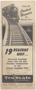 1953 Advertising Flyer Drew's Sporting Goods Cedar Rapids IA Tru-Scale Models