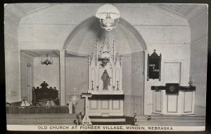 Vintage Postcard Late 1950's Old Church, Pioneer Village, Minden, Nebraska (NE)