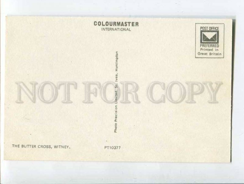 287197 UK WITNEY Butter Cross Old postcard