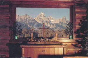 Chapel of the Transfiguration Moose WY Wyoming View of Grand Teton Peak pm 1998