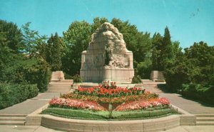 Postcard 1962 Mormon Battalion Monument State Capitol Grounds Salt Lake City UT