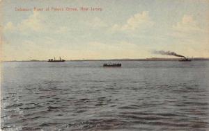 Penns Grove New Jersey Delaware River Scenic View Antique Postcard J52063