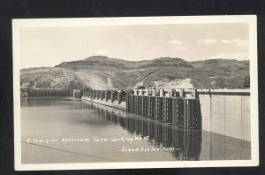 RPPC GRAND COULEE DAM WASHINGTON VINTAGE REAL PHOTO POSTCARD