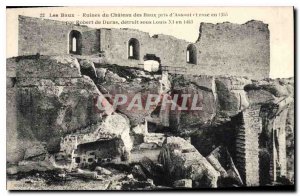 Old Postcard Les Baux Ruins of Chateau des Baux