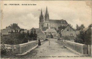 CPA PONTMAIN - Arrivee de la Gare (123487)
