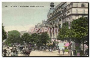 Paris Old Postcard Boulevard Bonne Nouvelle