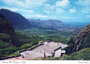 VINTAGE POSTCARD CONTINENTAL SIZE NUUANU PALI LOOKOUT OAHU HAWAII 1970s