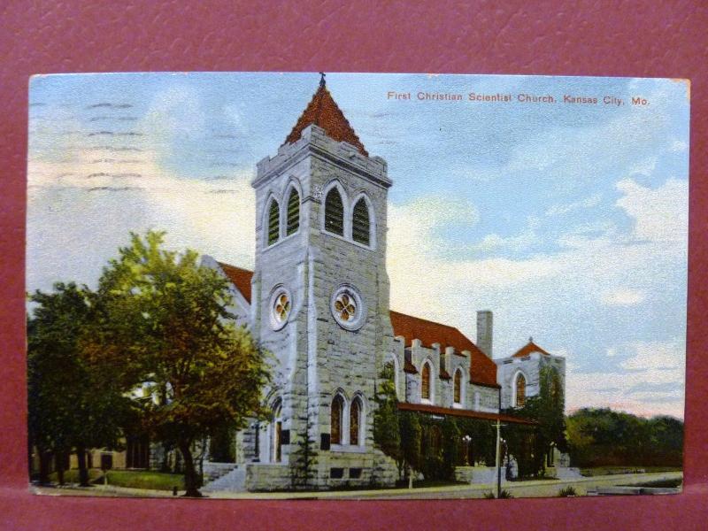 Postcard MO Kansas City First Christian Scientist Church 1910