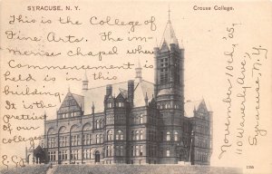 Syracuse New York~Crouse College Gothic Main Bldg 1905 Postcard