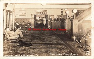 AK, Curry, Alaska, RPPC, Hotel Lobby Interior View, Photo No B-17